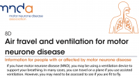 MND Association - Air travel and ventilation