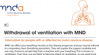 MND Association: Withdrawal of ventilation with MND